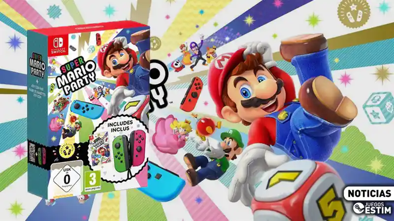 Super Mario Party, Bundle Joy-Con Super Mario Party, Nintendo Switch descuento